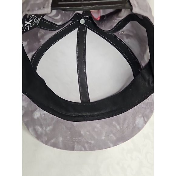 East X West 3D LIT Snapback Flatbill Urban Adjustable Hat Cap GRAY WHITE Splash - Picture 6 of 7